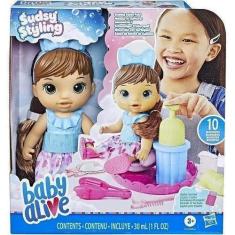 Imagem de Boneca Baby Alive Sudsy Styling Morena F5113 Hasbro