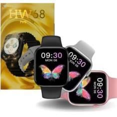 Imagem de Relógio inteligente digital Smartwatch HW68 mini acompanha 2 pulseiras