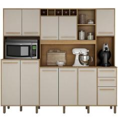 Imagem de Armário de Cozinha Compacto em Madeira Valdemóveis Petra 11 Portas 2 G