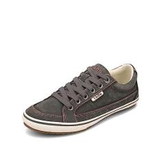 Imagem de Taos Tênis feminino Moc Star 2 – Design de lona com palmilha removível, suporte de arco e sola leve durável para caminhadas o dia todo e estilo diário, Grafite envelhecido, 37