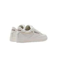 Imagem de Reebok Club C 85 feminino, Giz/mogno/dourado metálico, 35