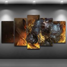 Imagem de Quadro Decorativos Jogos com 5 peças 130x65 1
