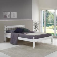 Imagem de Cama Casal Em Madeira Maciça Mv Outlet