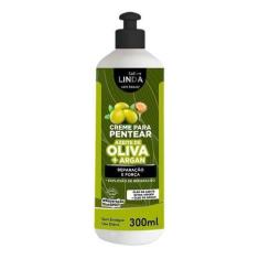 Imagem de Creme de Pentear Azeite de Oliva + Argan 300ml - Sallon Linda