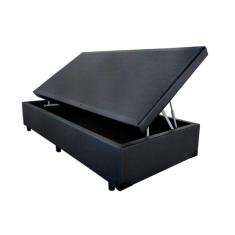 Imagem de Base Box Baú Solteiro Sintético Preto - 39x78x188