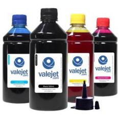 Imagem de Kit 4 Tintas para Epson Bulk Ink T664 CMYK 500ml Valejet