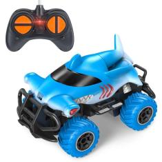 Imagem de Carro de controle remoto SLHFPX Shark Monster Truck para meninos 3-5