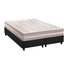 Imagem de Cama Box King: Colchão Anatômico Paropas D33/AG65 Confort + Base crc Suede Gray(193x203)
