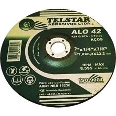 Imagem de DISCO DESBASTE TELSTAR 4.1/2x7/8 22,2MM 10 PEÇAS