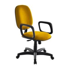 Imagem de Cadeira Diretor Para Escritório Com Braços Linha Uno Amarelo