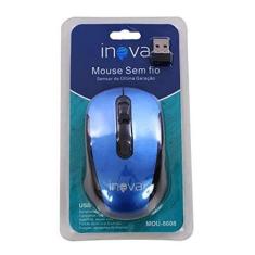 Imagem de Mouse Sem Fio Óptico Adaptador Nano USB 1000dpi Inova ()