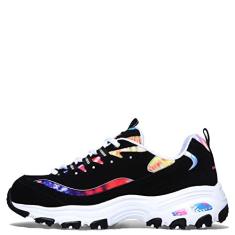 Imagem de Skechers Tênis feminino D'lites Summer Fiesta, Preto Multi, 38