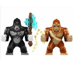 Imagem de Bonecos Blocos De Montar Kit King Kong Scar King