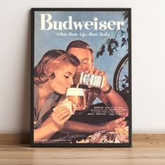 Imagem de Quadro decorativo Vintage Budweiser Cerveja