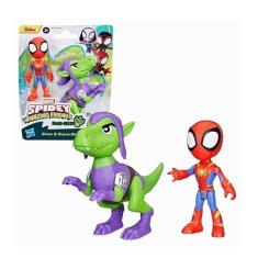 Imagem de Boneco Spidey E Goblin Raptor Dino-Webs - Hasbro G0120