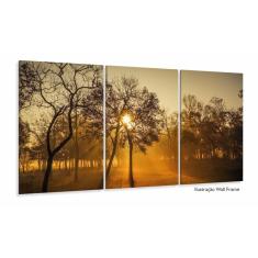 Imagem de Quadro Decorativo Nascer Do Sol Na Floresta 120x60 3 peças S
