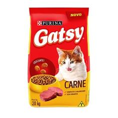 Imagem de Ração Gatos Adultos GATSY Carne 20kg