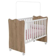 Imagem de Berço de Bebê Doce Sonho Para Quarto de Bebê com Rodízios