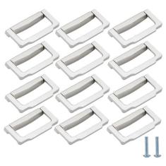 Imagem de Evionlin Puxador oculto de gaveta de armário com parafusos ocultos de liga de zinco para armários e gavetas