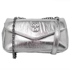 Imagem de Bolsa Feminina Média Schutz Shoulder Baguete Hoover Couro Tiracolo 500182742-Feminino