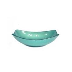 Imagem de Cuba De Vidro Oval Chanfrada 46Cm Verde