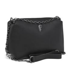 Imagem de Bolsa Transversal Lateral Tira Colo Bolsa Soft Alça Corrente Grafite -