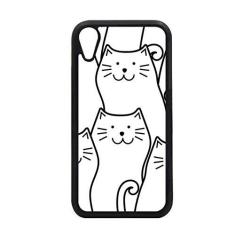 Imagem de Capa protetora de gato sorridente para amantes de animais de estimação para iPhone XR capa para proteção de telefone Apple