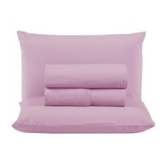 Imagem de Jogo De Cama Box Queen 04 Peças Liso 100% Algodão Linha Prime Percal 3