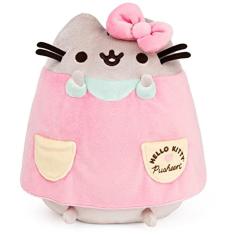 Imagem de GUND Hello Kitty x Pusheen O Gato Stuffed Animal, Sanrio Pusheen Costume Plush, 9,5 "