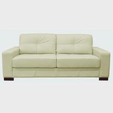 Imagem de Sofá 2 Lugares Milão 150cm Couro Off White - Gran Belo
