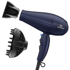 Imagem de Conair infinitipro 1875 Watt Secador de cabelo modelado com textura de para ondas e cachos naturais, azul escuro