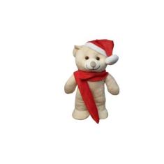 Imagem de Urso de Pelúcia Papai Noel e Mamãe Noel Enfeite Decoração de Natal - B