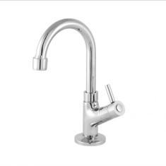 Imagem de Kit Cuba RT41 com Torneira 1198 Metal e Válvula Click 1 Polegada G e Sifão Pvc e Flexível Compace 