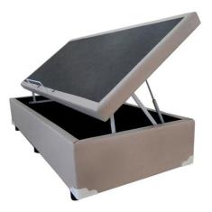 Imagem de Cama Box Baú Solteiro 78 X 188 - Sintético Bege - Sp Móveis