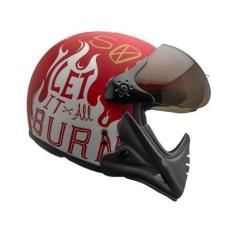 Imagem de Capacete Peels F21 Burn Bordo Vinho Aberto Queixeira Moto, Bordo Fosco