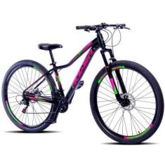 Imagem de Bicicleta aro 29 Rower Queen 21v Freio a Disco Mcz19, Preto, Pink, Ver