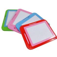 Imagem de Lousa Mágica Infantil Desenhos Média Caneta Magnética 27cm - CMZ, Verm