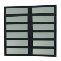 Imagem de Janela de Alumínio Basculante 2 Seções 120x240cm Vidro Mini Boreal Eli