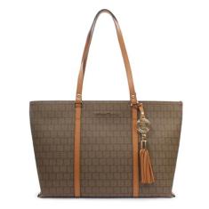 Imagem de Smartbag, Bolsa Feminina Smartbag Monograma Alça Ombro Tamanho:Unico;Cor:Caqui/Whisky