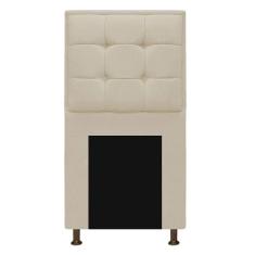 Imagem de Cabeceira Copenhague 90 cm Solteiro Suede Bege AM Decor