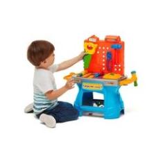 Imagem de Brinquedo Infantil Bancada De Ferramentas Mini Mechanico Diversas Ferramentas Coloridas