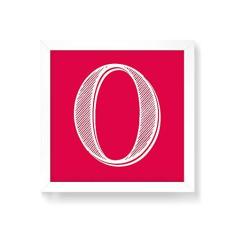 Imagem de Arte Maníacos Quadro Decorativo Letra O Love - 50x50cm (Moldura em laca )