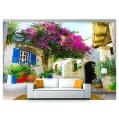 Imagem de Papel De Parede Cidade Antiga Rua Européia 3D Cda48