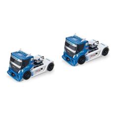 Imagem de Kit 2 Caminhão Miniatura Iveco Racing Formula Truck Usual