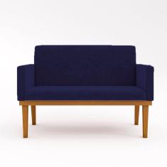 Imagem de Namoradeira Base Reforçada Sala Elegante azul Marinho