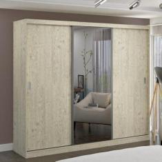 Imagem de Guarda-Roupa Casal 1 Espelho 3 Portas De Correr 2 Gavetas Mdfmm7320e1