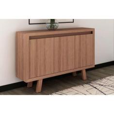 Imagem de Balcão De Escritório Me4120 C/ 3 Portas Amêndoa - Tecno Mobili