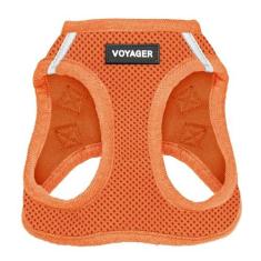 Imagem de Best Pet Supplies Peitoral Para Cães Voyager Step-In Air – Colete De Malha Para Todos Os Climas Para Cães Pequenos E Médios Da – Arnês (Laranja) Médio