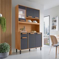 Imagem de Cozinha Compacta 1 Gaveta 6 Portas Nápoles Itatiaia