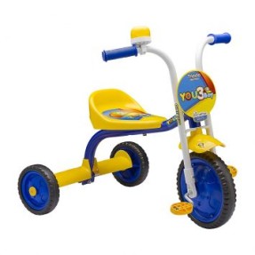 Brinquedo Motoca Infantil Triciclo Herói Amarelo Com Haste no Shoptime